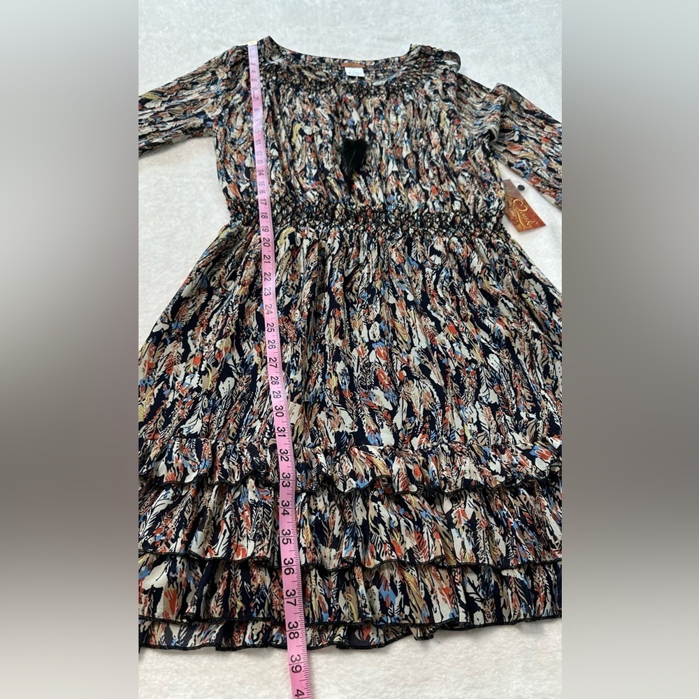 NWT Scully Feather Print Dress Patterned Garment - Picture 8 of 16